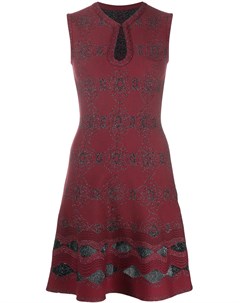 Расклешенное платье с абстрактной вышивкой Alaïa pre-owned