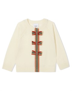 Кардиган с бантом Burberry kids