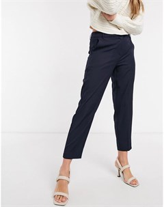 Темно синие узкие брюки Vero moda