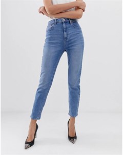 Светлые выбеленные джинсы в винтажном стиле с завышенной талией Asos design