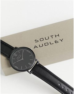 Часы с черным матовым циферблатом South audley