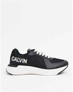 Черные кроссовки Jeans Alma Calvin klein