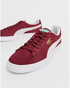 Красные замшевые кроссовки Puma