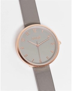 Серые часы с сетчатым браслетом Anaii