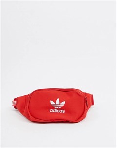 Красная сумка кошелек на пояс с логотипом Adidas originals