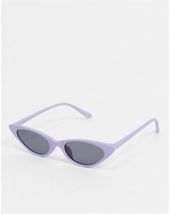 Сиреневые солнцезащитные очки кошачий глаз Asos design
