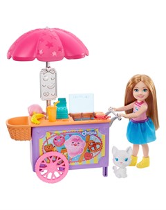 Кукла Челси Магазин кафе с тележкой Barbie