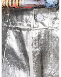 Прямые брюки с эффектом металлик Comme des garçons homme plus