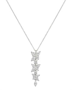 Платиновое колье Victoria с бриллиантами Tiffany & co. pre-owned