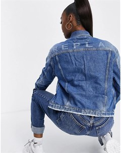 Классическая выбеленная джинсовая куртка в стиле oversized Replay