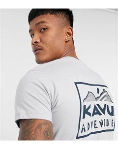 Серая футболка с принтом на спине Adventure эксклюзивно для ASOS Kavu