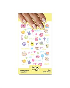 Наклейки для ногтей DECOR FUN переводные тон 844 Pink up