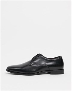Черные кожаные туфли дерби на шнуровке Alfie Walk london