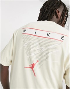 Футболка песочного цвета Nike Flight Jordan