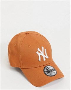 Коричневая бейсболка с логотипом команды NY Yankees 9FORTY New era