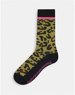 Камуфляжные носки с леопардовым принтом Kennedy Wesc