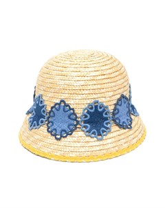Соломенная шляпа с вышивкой Mimisol