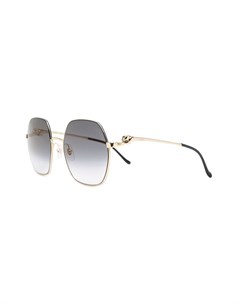Солнцезащитные очки Panthere в шестиугольной оправе Cartier eyewear