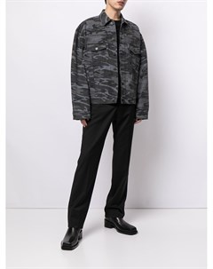 Джинсовая куртка с камуфляжным принтом Balenciaga