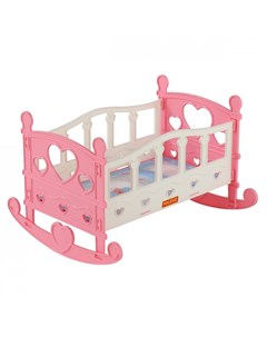 Кроватка для кукол 2 розовая Полесье