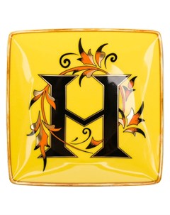 Тарелка Holiday Alphabet с принтом H Versace