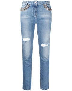 Декорированные джинсы скинни Blumarine