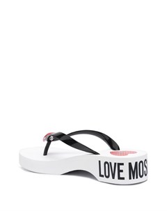 Шлепанцы с логотипом Love moschino