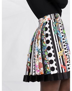 Плиссированная юбка со вставками Versace