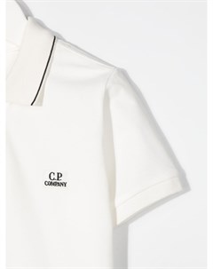 Рубашка поло с короткими рукавами и вышитым логотипом C.p. company kids