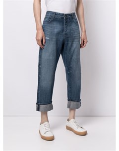 Укороченные джинсы широкого кроя Emporio armani
