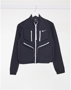 Черная куртка в стиле милитари tech pack Nike