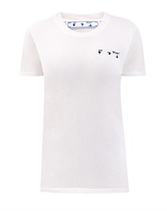 Хлопковая футболка с макро принтом Arrows Off-white