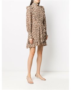 Платье с леопардовым принтом Zimmermann