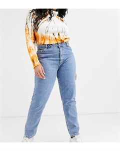 Укороченные джинсы в винтажном стиле с завышенной талией Vero moda curve