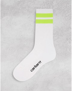 Белые спортивные носки с полосками Jack Carhartt wip