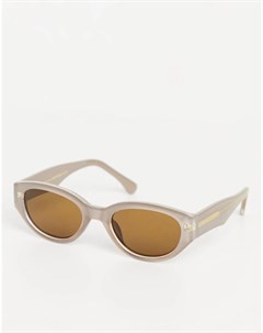 Серые узкие овальные солнцезащитные очки Winnie A.kjaerbede