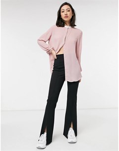 Розовая блузка с контрастным воротником 87 origins