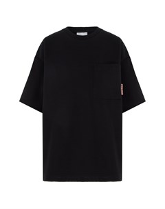 Черная футболка с накладным карманом Acne studios