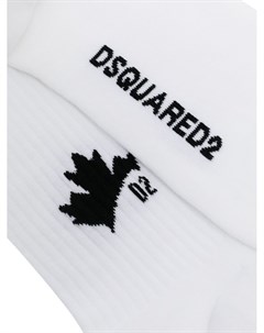 Носки вязки интарсия с логотипом Dsquared2