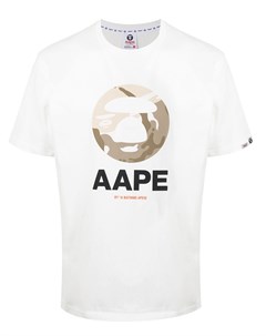 Футболка с круглым вырезом и логотипом Aape by a bathing ape