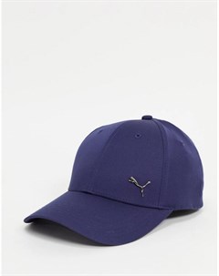 Темно синяя кепка с металлическим логотипом Puma