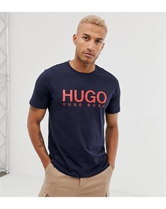 Темно синяя футболка с логотипом Dolive Hugo