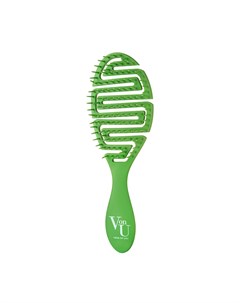 Расческа для волос зеленая Spin Brush Green Von u