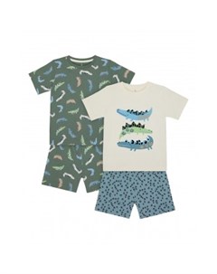 Пижамы Крокодильчики 2 шт зеленый Mothercare