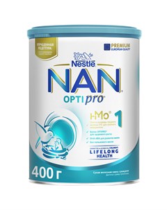Молочная смесь Optipro 400 г 0 6 месяцев Nan