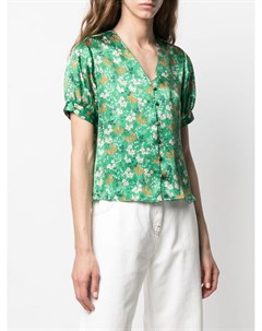 Блузка с цветочным принтом и V образным вырезом L' autre chose