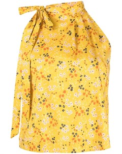 Блузка с вырезом халтер и цветочным принтом L' autre chose