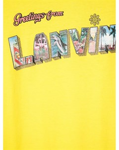 Платье футболка с логотипом Lanvin enfant