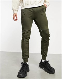 Оливковые брюки в стиле casual Soul star