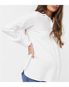 Белая рубашка со сборками на спине Gebe maternity